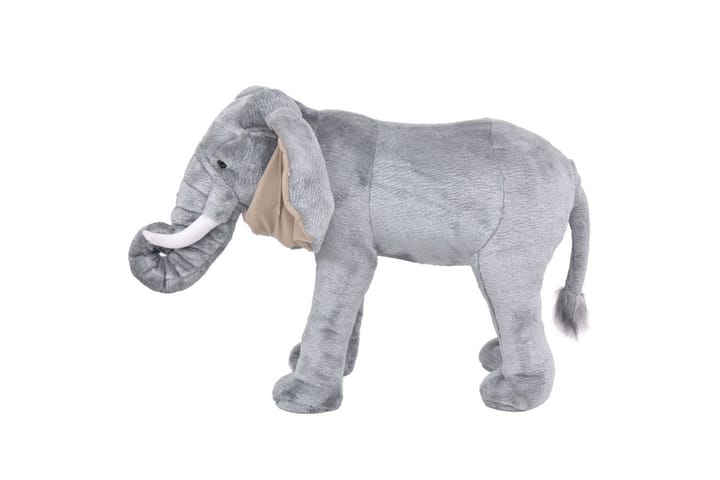 Seisova pehmolelu norsu harmaa XXL - Harmaa - Lastenhuoneen koristeet - Pehmolelut