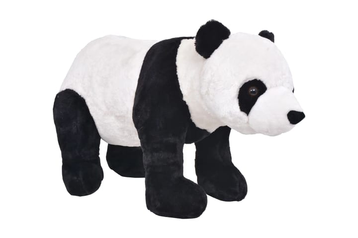 Seisova pehmolelu panda musta ja valkoinen XXL - Musta - Lastenhuoneen koristeet - Pehmolelut