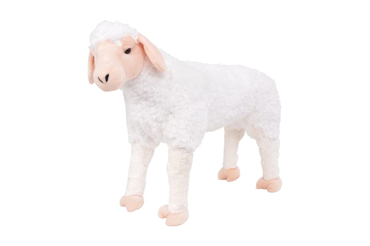 Seisova pehmolelu lammas valkoinen XXL - Valkoinen - Pehmolelut - Lastenhuoneen koristeet