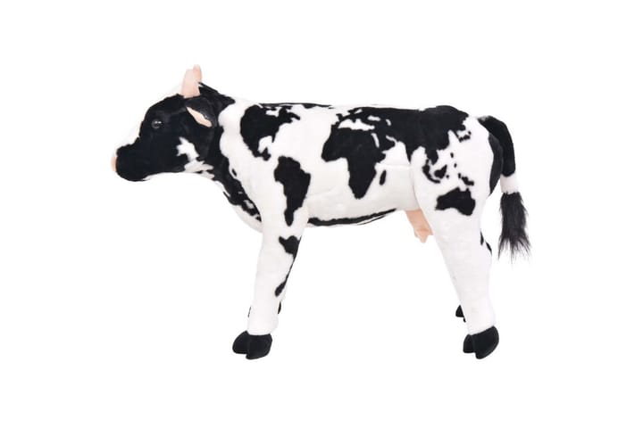 Seisova pehmolelu lehmä musta ja valkoinen XXL - Musta - Lastenhuoneen koristeet - Pehmolelut