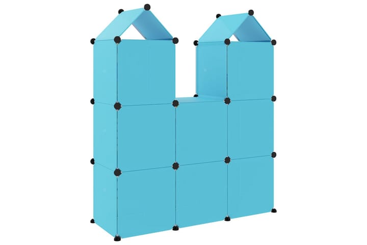 Säilytyskaappi lapsille 8 kuutiolla sininen PP - Sininen - Lasten kaappi - Lastenhuonesäilytys