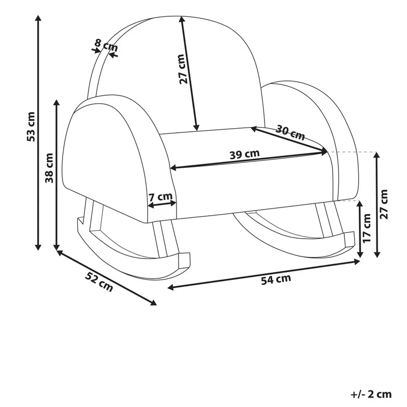 Keinutuoli Hug - Vaaleanpunainen, Vaalea puu - Sisustustuotteet - Lastenhuoneen sisustus - Lelut - Keinuhevonen