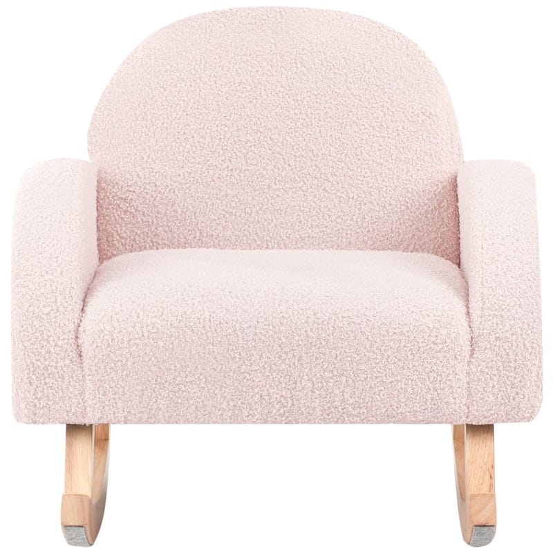 Keinutuoli Hug - Vaaleanpunainen, Vaalea puu - Sisustustuotteet - Lastenhuoneen sisustus - Lelut - Keinuhevonen