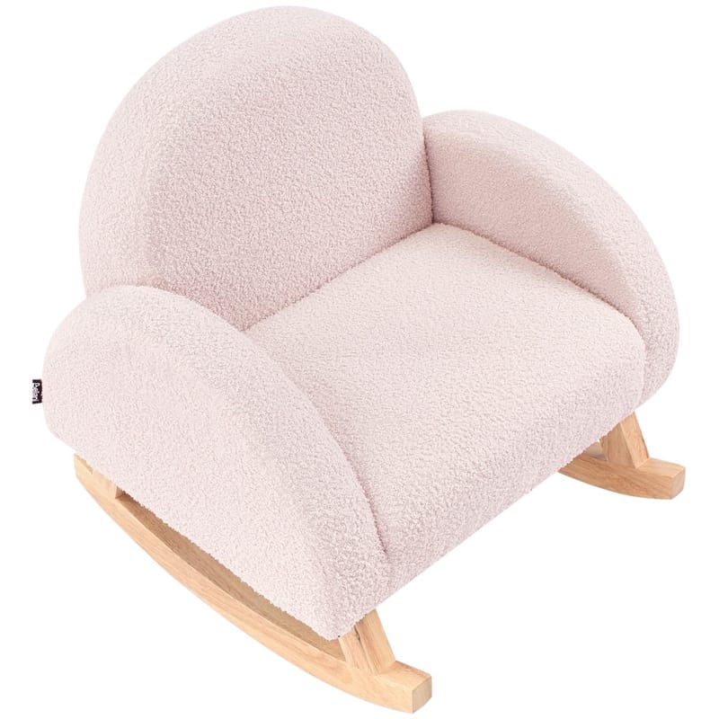 Keinutuoli Hug - Vaaleanpunainen, Vaalea puu - Sisustustuotteet - Lastenhuoneen sisustus - Lelut - Keinuhevonen