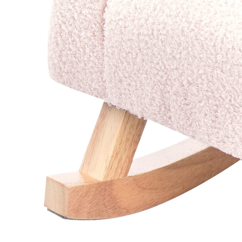 Keinutuoli Hug - Vaaleanpunainen, Vaalea puu - Sisustustuotteet - Lastenhuoneen sisustus - Lelut - Keinuhevonen