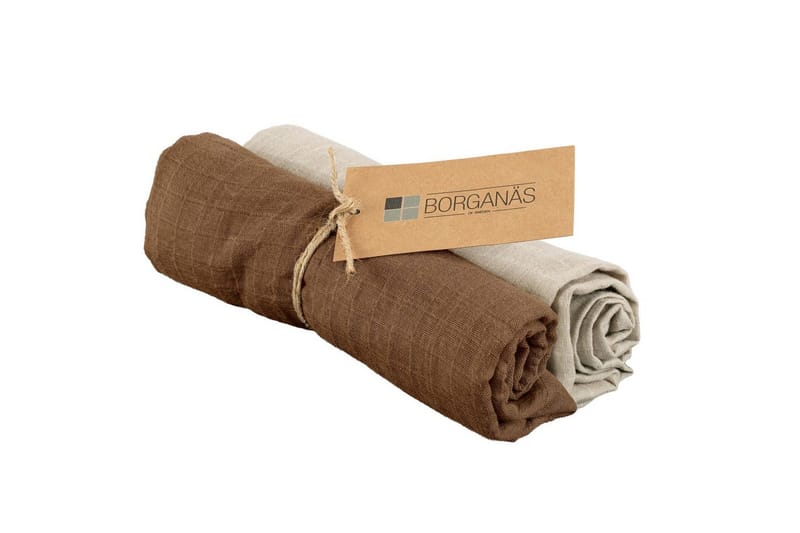 Musliinikääre 2-pack - Hiekka/Tupakka (70 x 70 cm) - Sisustustuotteet - Lastenhuoneen sisustus - Vauvanpeitot