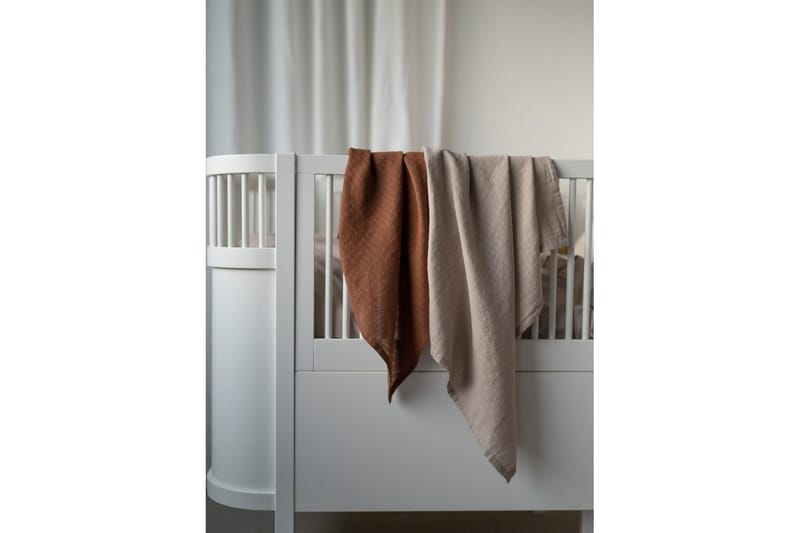 Musliinikääre 2-pack - Hiekka/Tupakka (70 x 70 cm) - Sisustustuotteet - Lastenhuoneen sisustus - Vauvanpeitot