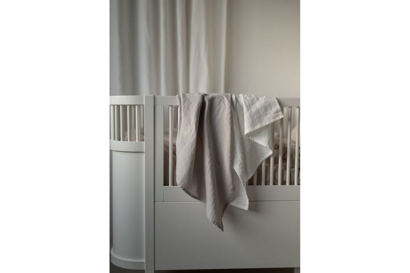 Muslinwrap 2-Pakkaus - Valkoinen/Harmaa (70 x 70 cm) - Kodintekstiilit & matot - Tyyny & torkkupeitto - Torkkupeitto & viltti - Sherpapeitto