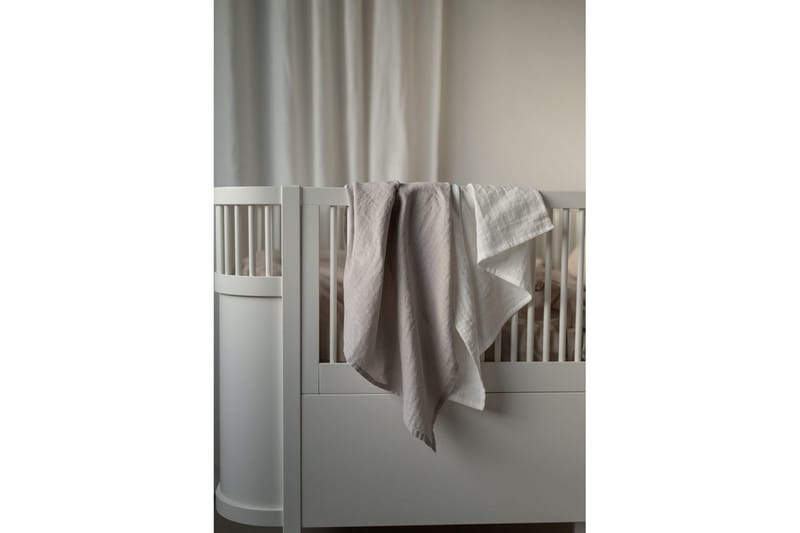 Muslinwrap 2-Pakkaus - Valkoinen/Harmaa (110 x 110 cm) - Kodintekstiilit & matot - Tyyny & torkkupeitto - Torkkupeitto & viltti - Sherpapeitto