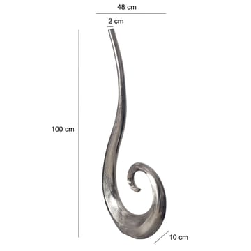 Dalara-maljakko 100 cm - Hopeanvärinen - Sisustustuotteet - Maljakko