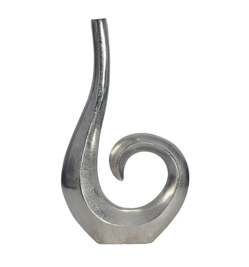 Dalara-maljakko 47 cm, Hopeanvärinen