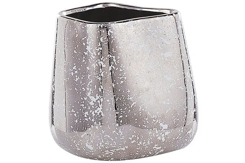 Dekorationsvas Beliani Cirta 20x20x20 cm Silver