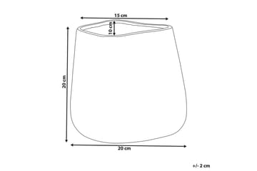 Dekorationsvas Beliani Cirta 20x20x20 cm Silver - Sisustustuotteet - Maljakko