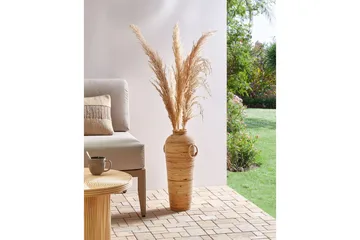 Dekorationsvas Beliani Elatia 20x20x50 cm Nature - Sisustustuotteet - Maljakko