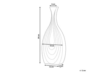 Dekorationsvas Beliani Thapsus Svart, 16x4x39 cm Black - Sisustustuotteet - Maljakko