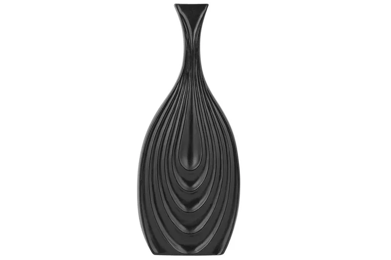 Dekorationsvas Beliani Thapsus Svart, 16x4x39 cm Black, undefined
