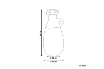 Dekorationsvas Beliani Velia 20x20x50 cm 23x23x40 cm - Sisustustuotteet - Maljakko