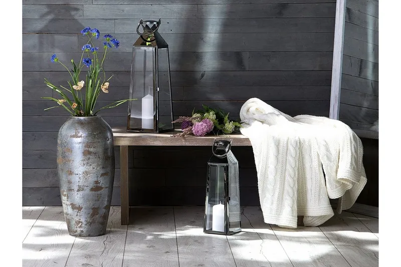 Maljakko Lorca 27 cm, Harmaa