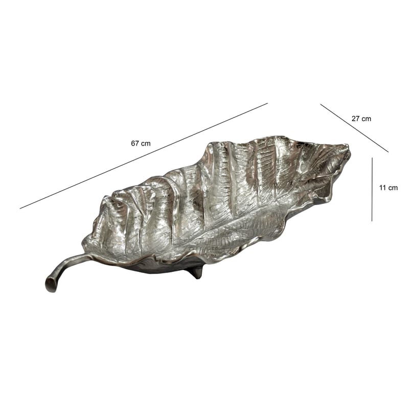 Morena-koristekulho 67 cm - hopeanvärinen - Sisustustuotteet - Sisustusesineet
