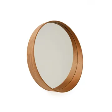 Aldrosin seinäkiinnitteinen peili Pyöreä 60 cm - Valkoinen - Sisustustuotteet - Peili