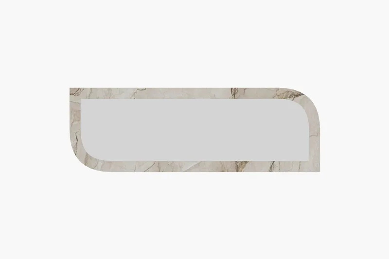 Ayana Seinään kiinnitettävä Peili 40 cm, Beige