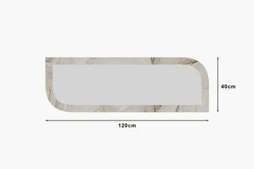 Ayana Seinään kiinnitettävä Peili 40 cm - Beige - Sisustustuotteet - Peili