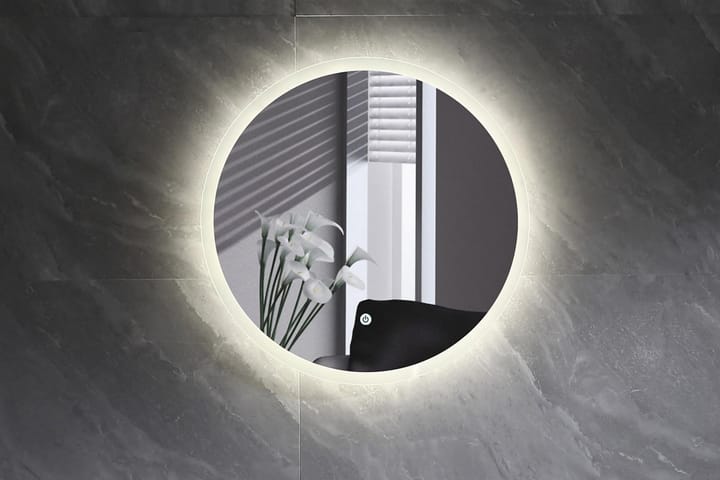 Bathlife Skina Peili 600 - Valkoinen - Peili - Kylpyhuoneen peilit - Kylpyhuonepeili valaistuksella