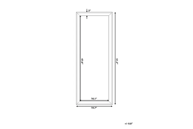 Benon Peili 50 cm - Valkoinen - Sisustustuotteet - Peili