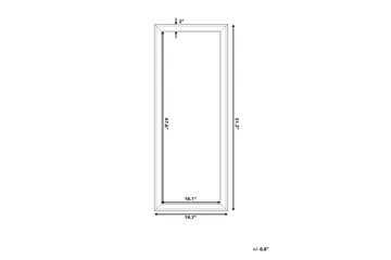 Benon Peili 50 cm - Valkoinen - Sisustustuotteet - Peili