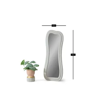 Bordentown Lattiapeili 65 x 170 cm - Kermanvalkoinen - Sisustustuotteet - Peili - Lattiapeili