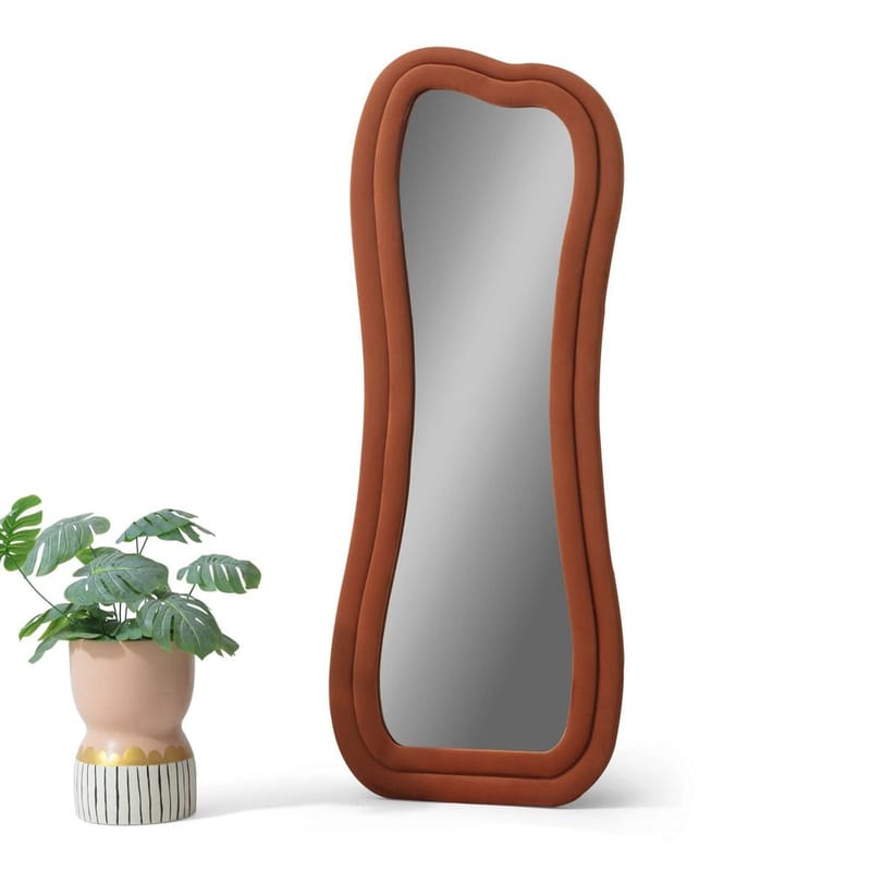 Bordentown Lattiapeili 65 x 170 cm - Punainen - Sisustustuotteet - Peili - Lattiapeili