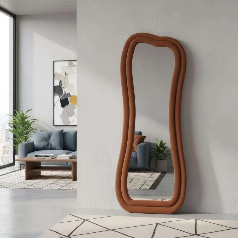 Bordentown Lattiapeili 65 x 170 cm - Punainen - Sisustustuotteet - Peili - Lattiapeili