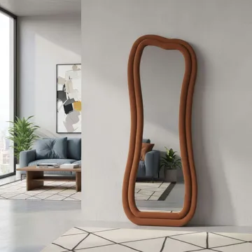 Bordentown Lattiapeili 65 x 170 cm - Punainen - Sisustustuotteet - Peili - Lattiapeili
