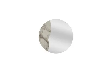 Buhem Seinälle ripustettava peili Pyöreä 60 cm - Beige - Sisustustuotteet - Peili