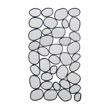 Corano Seinäpeili 56x99 cm Orgaaninen Epäsymmetrinen - Musta ja hopeanvärinen - Sisustustuotteet - Peili