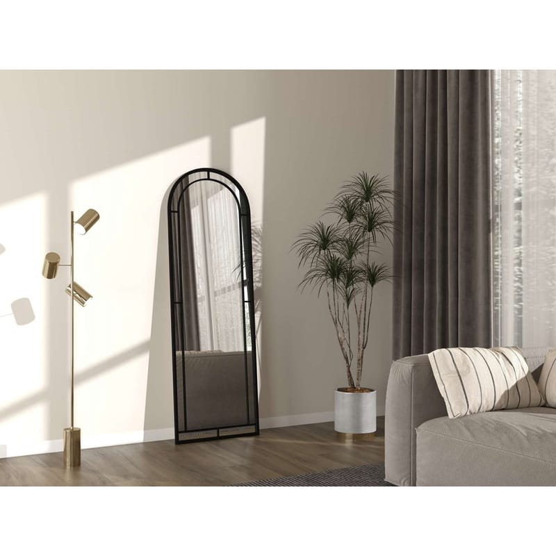 Dasina Lattiapeili 60 x 180 cm - Musta - Sisustustuotteet - Peili - Lattiapeili