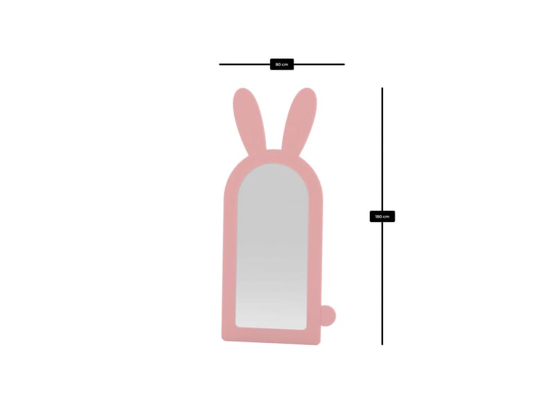 Devik lattiapeili 180 cm - Vaaleanpunainen - Sisustustuotteet - Peili - Lattiapeili