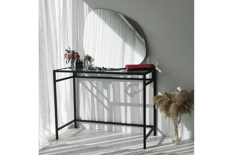 Epäsymmetrinen Peili 67x85 cm - Musta - Sisustustuotteet - Peili