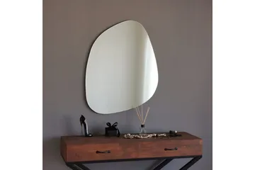 Epäsymmetrinen Peili 67x85 cm - Musta - Sisustustuotteet - Peili