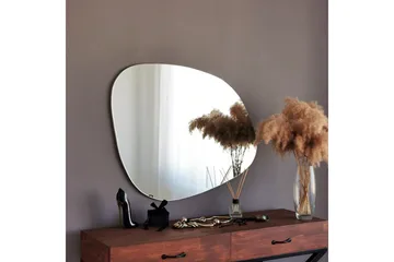 Epäsymmetrinen Peili 67x85 cm - Musta - Sisustustuotteet - Peili