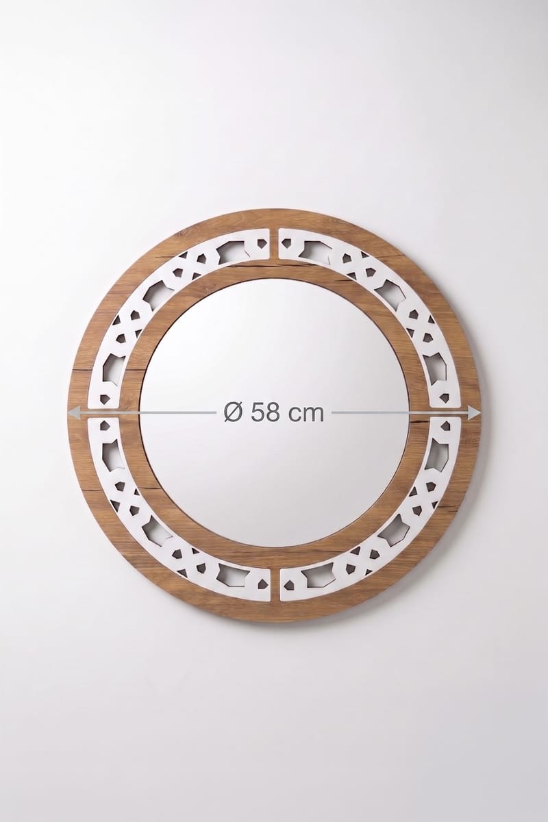 Decorative Wooden Mirror Homitis - Sisustustuotteet - Peili - Eteispeili