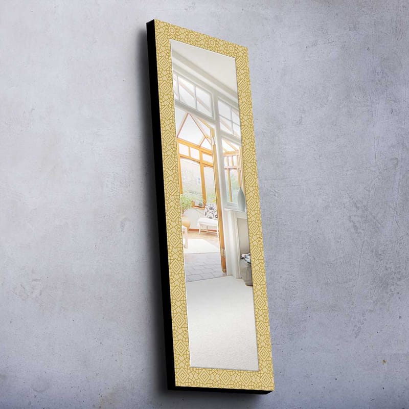 Koristepeili 40x120 cm - Keltainen - Sisustustuotteet - Peili - Eteispeili