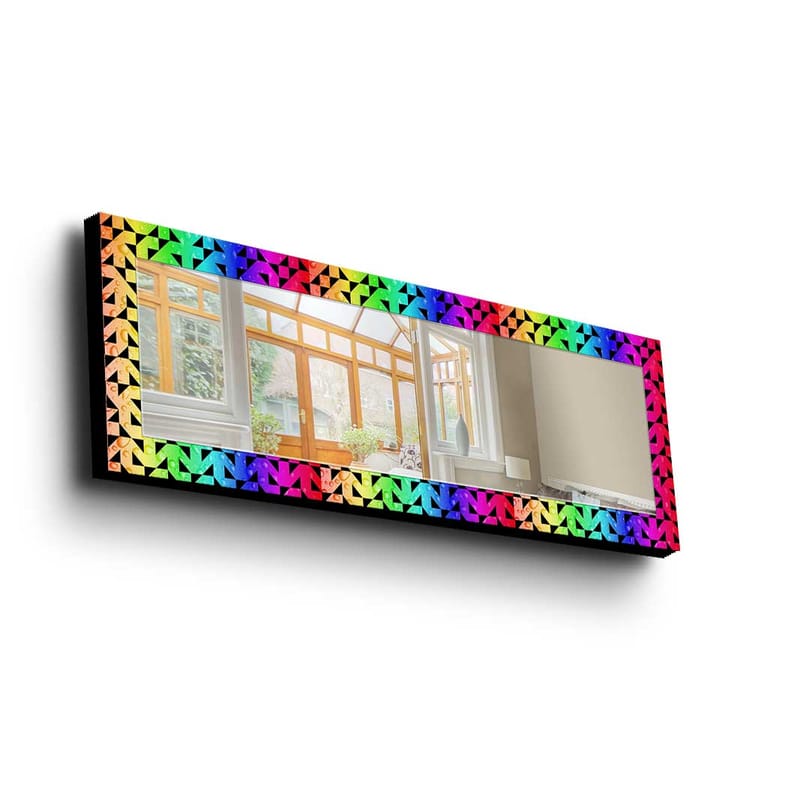 Koristepeili 40x120 cm - Monivärinen - Sisustustuotteet - Peili - Eteispeili