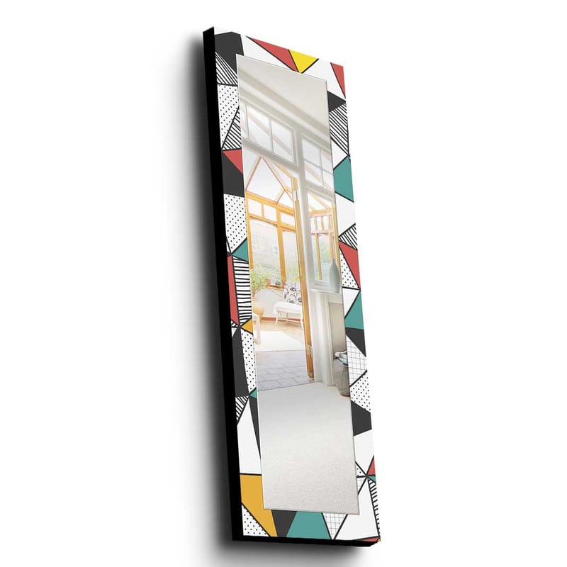 Koristepeili 40x120 cm - Monivärinen - Sisustustuotteet - Peili - Eteispeili