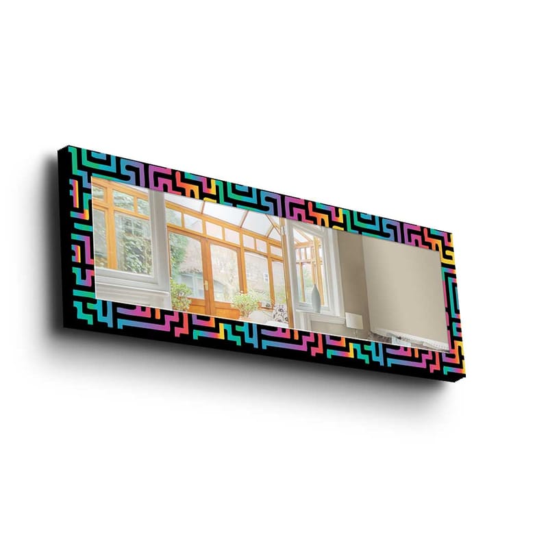Koristepeili 40x120 cm - Monivärinen - Sisustustuotteet - Peili - Eteispeili