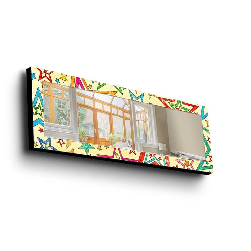 Koristepeili 40x120 cm - Monivärinen - Sisustustuotteet - Peili - Eteispeili