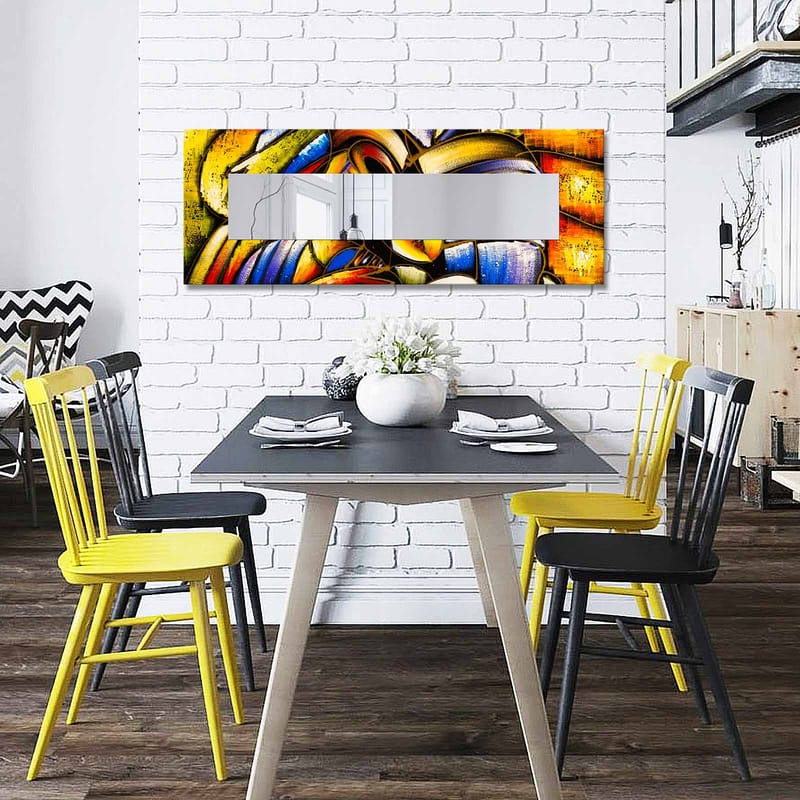 Koristepeili 40x120 cm - Monivärinen - Sisustustuotteet - Peili - Eteispeili