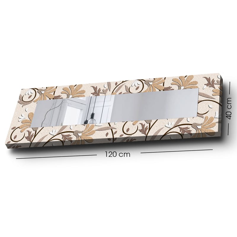 Koristepeili 40x120 cm - Monivärinen - Sisustustuotteet - Peili - Eteispeili