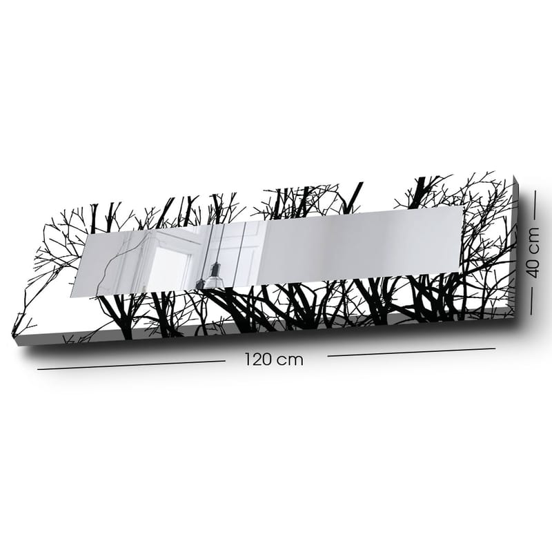 Koristepeili 40x120 cm - Monivärinen - Sisustustuotteet - Peili - Eteispeili
