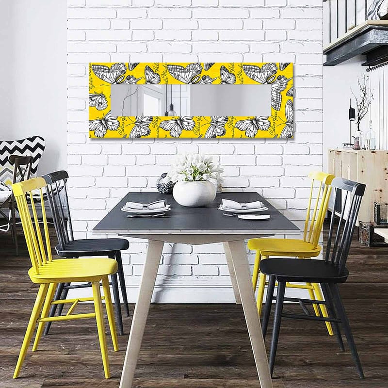 Koristepeili 40x120 cm - Monivärinen - Sisustustuotteet - Peili - Eteispeili